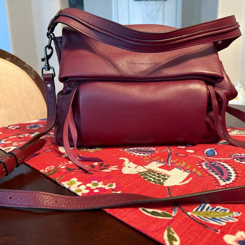 Aimee Kestenberg Golden Time Convertible Leather Hobo